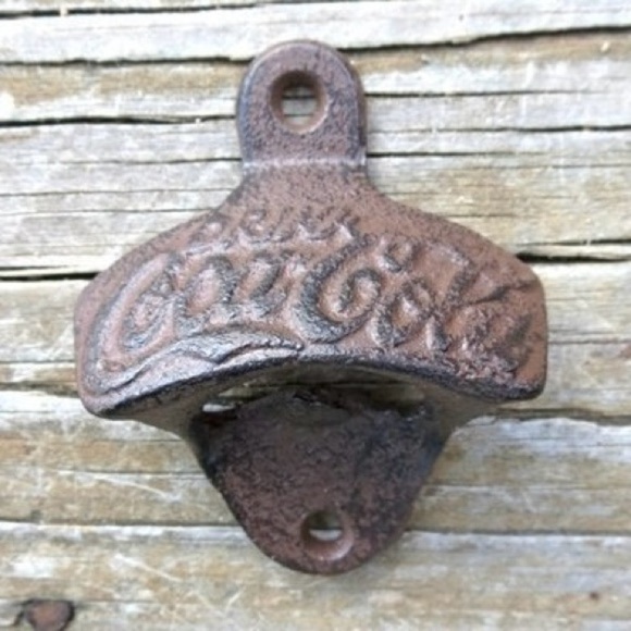 Cast Iron Coca-Cola Wall Mounted Bottle Opener - Picture 1 of 4